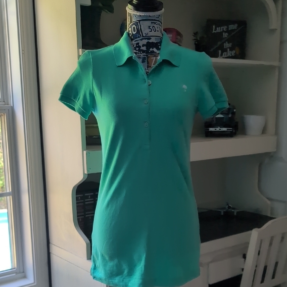 Women's Chic Fit Green Polo Shirt Small - Picture 1 of 5